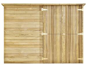 Zahradní kůlna na kola 232 x 110 x 170 cm impregnovaná borovice