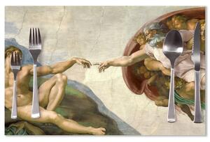 Sablio Prostírání Stvoření Adama - Michelangelo Buonarroti: 40x30cm