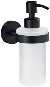 Tesa MOON BLACK 40565-00000-00 zásobník na mýdlo 200 ml černá (matná), satinované sklo