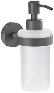 Tesa MOON GREY 40584-00000-00 zásobník na mýdlo 200 ml šedá (matná), satinované sklo