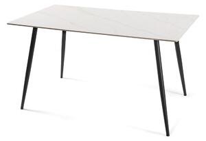 Noela Jídelní stůl s keramickou deskou v dekoru bílého mramoru CERAMON 140