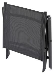 Garthen Sklopná hliníková stolička, černá