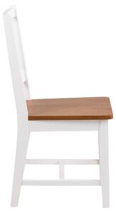 Actona Jídelní židle Brisbane bílá/hnědá