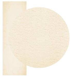 Koberec HUARTE krátký vlas měkký a pratelný krémový 80x250 cm