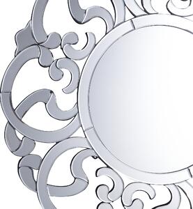 Nástěnné zrcadlo stříbrné ⌀ 70 cm MORNAIX