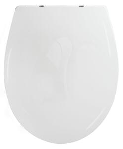 Spirella WC prkénko BROOKE, bílé, recyklovaný plast
