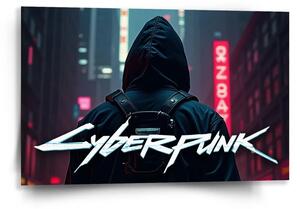Sablio Obraz Cyberpunk 2077 Pohled do města - 60x40 cm