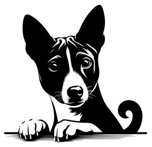 Samolepka pes Basenji