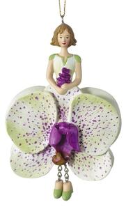 Dekorativní závěsná figurka Květinová dívka Orchideje