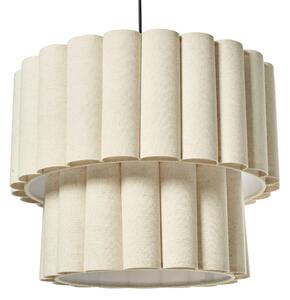 Závěsná lampa BELESSA Len Světle béžová
