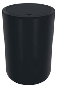 Spirella výklopný odpadkový koš COCCO, černý, plast, 5 L