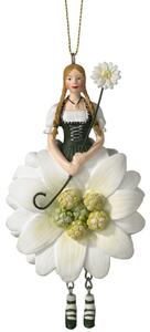 Dekorativní závěsná figurka Květinová dívka Sedmikráska