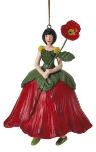 Dekorativní závěsná figurka Květinová dívka Mák