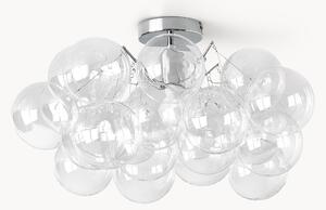 Skleněné stropní svítidlo Bubbles Chrome