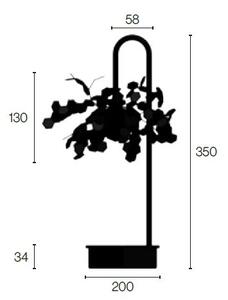 Zava Andromeda, zlatá nabíjecí stolní lampa LED 4W 3000K, výška 35cm