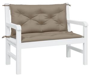 Podušky na zahradní lavici 2ks taupe 100x50x3cm oxfordská látka