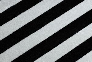 Dywany Lusczow Kusový koberec SKETCH JOE bílý / černý - pásky