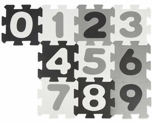 Bieco - Pěnová hrací podložka s čísly - puzzle black white - 10 ks