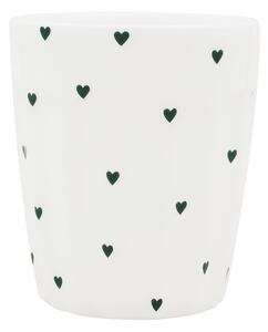 Porcelánový hrnek Mini Hearts 290 ml – green