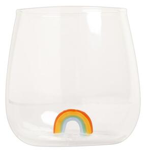 Sklenice na vodu s dekorací 370 ml – Rainbow