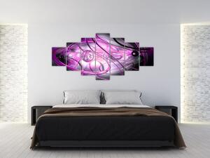 Obraz krásné fialové abstrakce (210x100 cm)