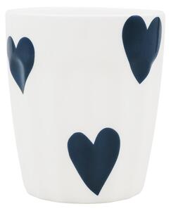 Porcelánový hrnek Hearts 290 ml – dark blue