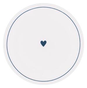 Porcelánový talíř Heart Ø 20,4 cm – dark blue