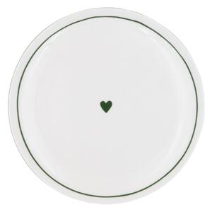 Porcelánový talíř Heart Ø 25,4 cm – green