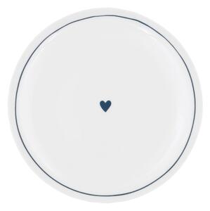 Porcelánový talíř Heart Ø 25,4 cm – dark blue