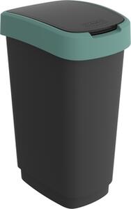 Rotho odpadkový koš TWIST 50L - krémově zelená