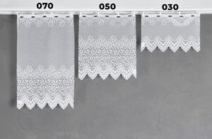 Dekorační metrážová vitrážová záclona VIOLETTA bílá výška 30 cm MyBestHome