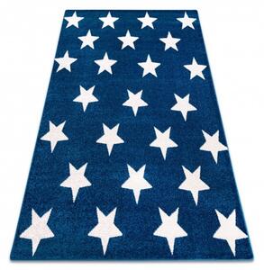 Dywany Lusczow Kusový koberec SKETCH DECLAN modrý / bílý - Hvězda