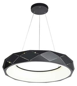 LED Lustr na lanku REUS LED/36W/230V 4000K pr. 61 cm černá