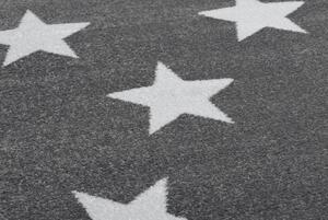 Dywany Lusczow Kusový koberec SKETCH DECLAN šedý / bílý - Hvězda