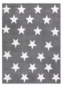 Dywany Lusczow Kusový koberec SKETCH DECLAN šedý / bílý - Hvězda