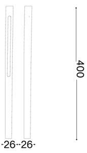 Ideal Lux - LED Venkovní lampa JEDI LED/7W/230V 40 cm CRI 90 IP65 hnědá