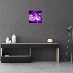 Obraz fialových fraktálů (30x30 cm)