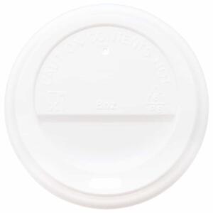 Papírové víčka na kávu Ø80 mm 8oz 1000 pcs bílé plast
