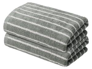 Livarno® Froté ručník, 2 kusy, 50 x 100 cm (zelená) (100407459008)