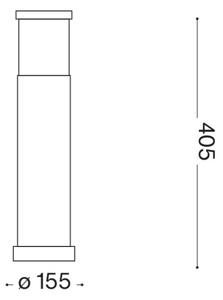 Ideal Lux - Venkovní lampa TRONCO 1xE27/42W/230V 40 cm IP65 hnědá