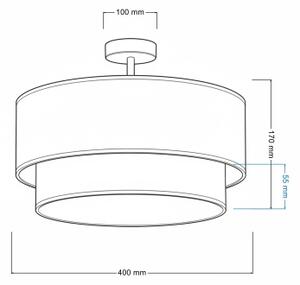 Brilagi-LED Přisazený lustr BOHO BOBO 1xE27/60W/230V pr.40 cm puntíky béž./krém