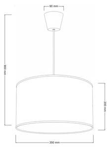 Brilagi - LED Dětský lustr na lanku BOBO 1xE27/60W/230V pr. 35 cm modrá/medvídci