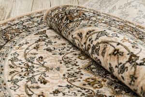 Kulatý vlněný koberec Dywilan Polonia Kordoba Sepia2 hnědý Rozměr: průměr 135 cm