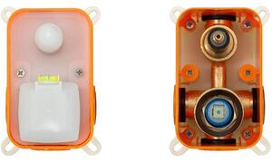 Rea Lungo, podomítková vanová baterie + Box, zlatá matná, REA-B7503