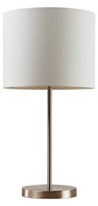 Bílá textilní stolní lampa Parsa