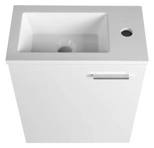 Aqualine, ZOJA skříňka s keramickým umyvadlem 40x22 cm, bílá, 51049A-01