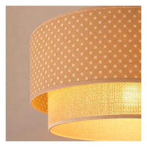 Brilagi-LED Lustr na lanku BOHO BOBO 1xE27/60W/230V pr. 40 cm puntíky béž./krém