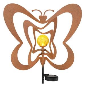 Globo 36581R - LED Solární svítidlo LED/0,06W/3V IP44 rezavý motýl