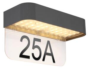 Globo 36790 - LED Solární domovní číslo LED/6W/3,7V IP54