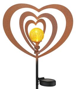 Globo 36580R - LED Solární svítidlo LED/0,06W/3V IP44 rezavé srdce